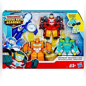 NEW Playskool Transformers , Rescue Bots Academy Team, Set of 4!!! Ages 3+